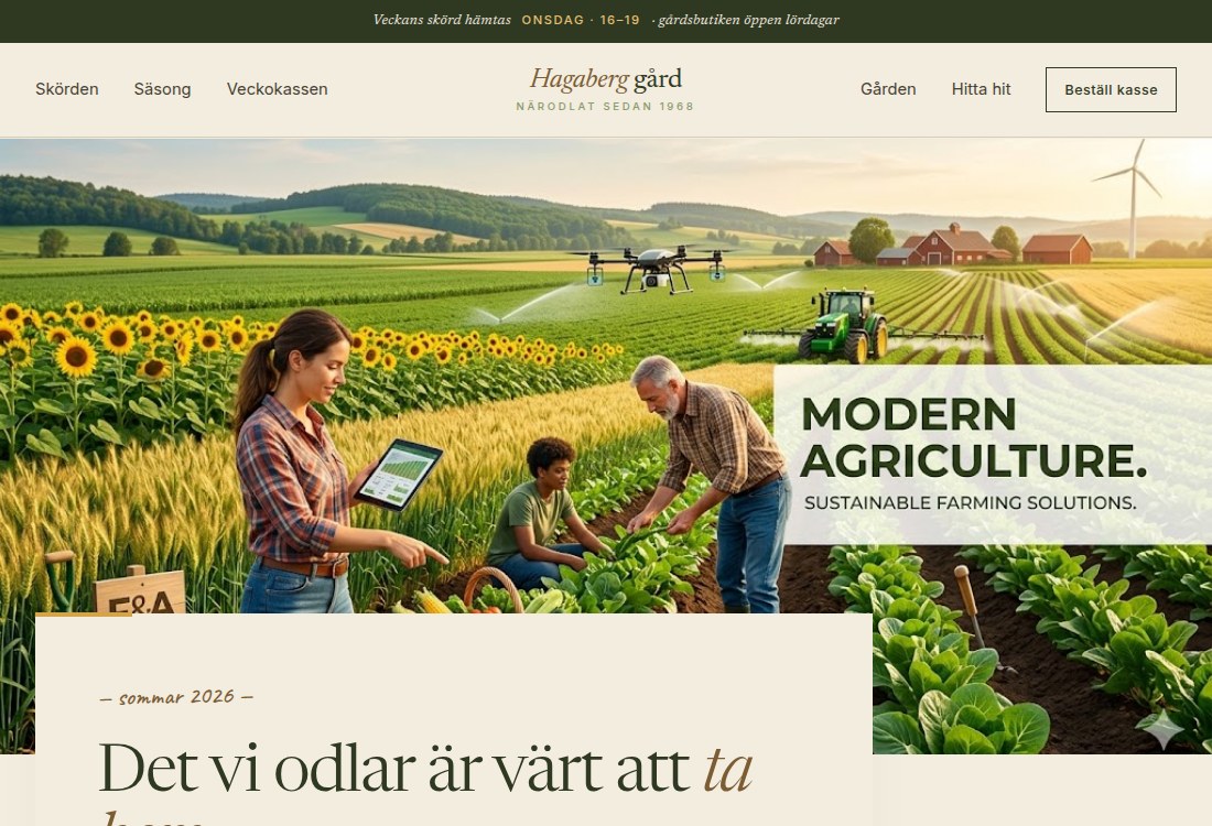 Hagaberg gård top
