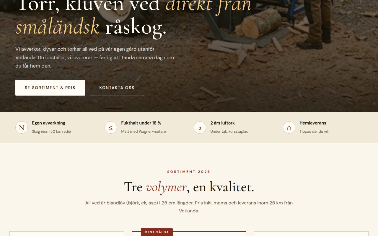 Norrskog Vedbruk sektion 3