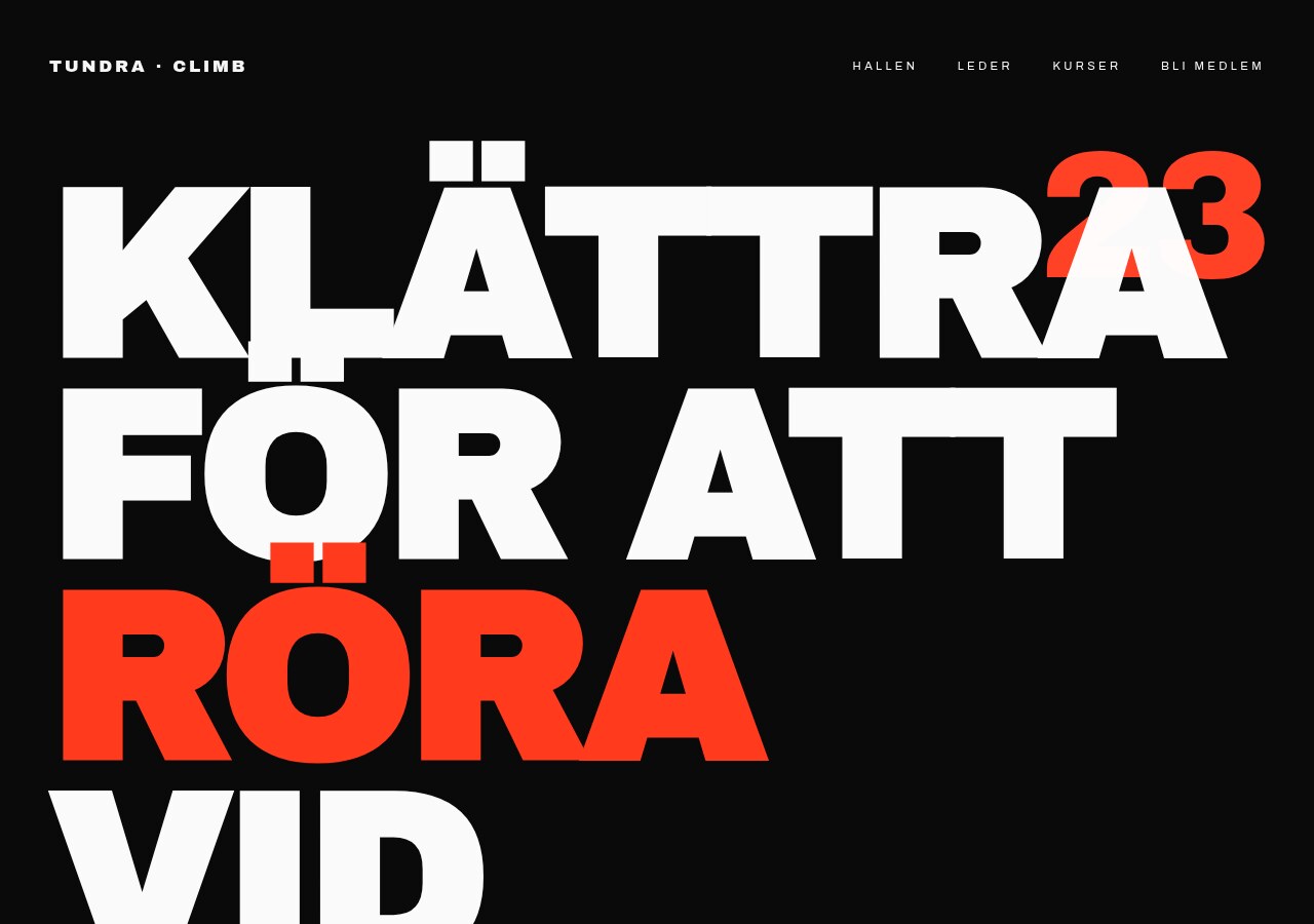 Tundra Climb sektion 2